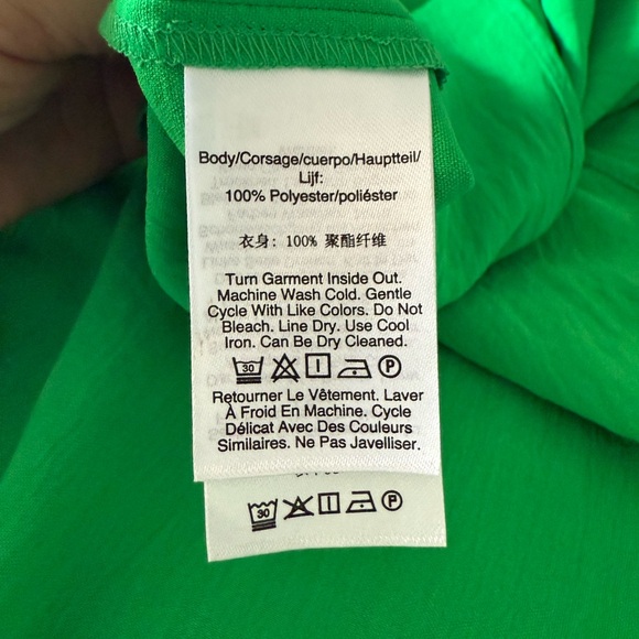 NWT Women’s DKNY Apple Green Dress Size 12 Belt Long Short Sleeve New! $119 - Picture 10 of 11